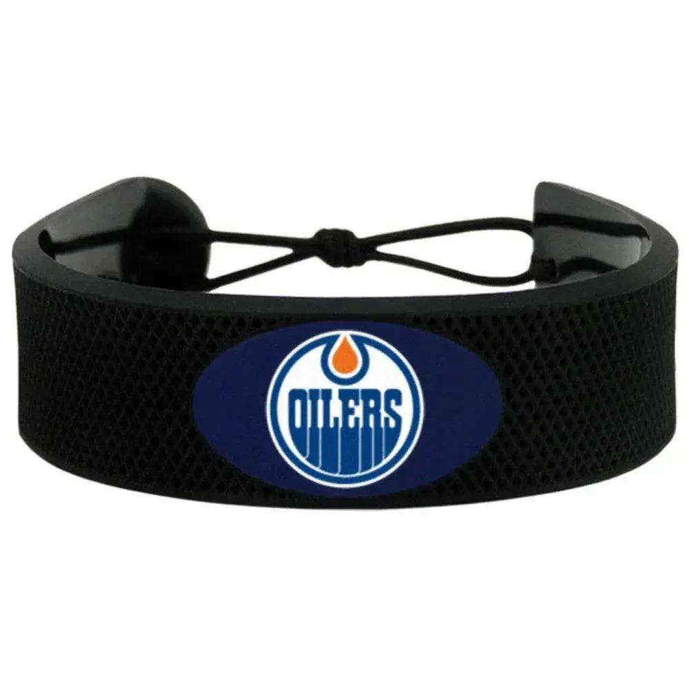 Edmonton Oilers Leather Bracelet With Ceramic Bead Secure - ToylandEU™