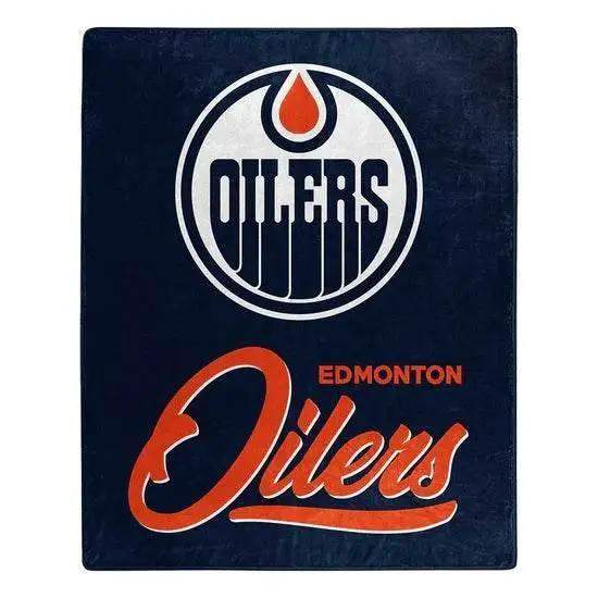 Edmonton Oilers Raschel Blanket 50x60 Signature Design - ToylandEU™