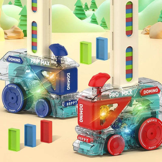 Educational Automatic Domino Train Set with 60 Colorful Dominos for Children Ages 4 to 12 Years - ToylandEU