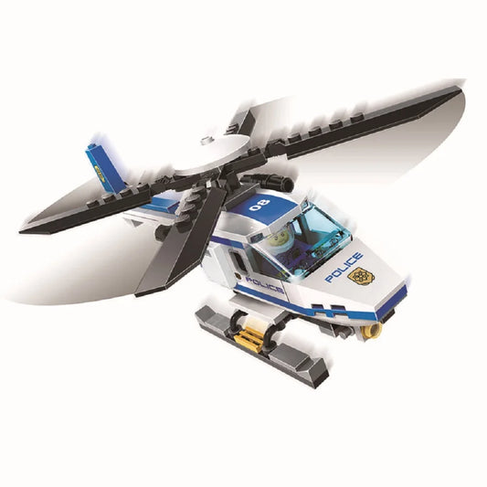 Educational Building Blocks Set City Police Helicopter For Kids Compatible With Lego Creative Assembly Toy - ToylandEU