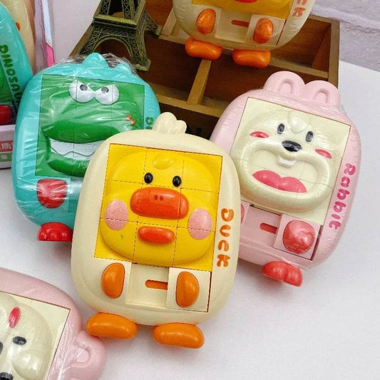 Educational Cartoon Dinosaur Slide Puzzle Game for Children Aged 6 to 12 Years - ToylandEU