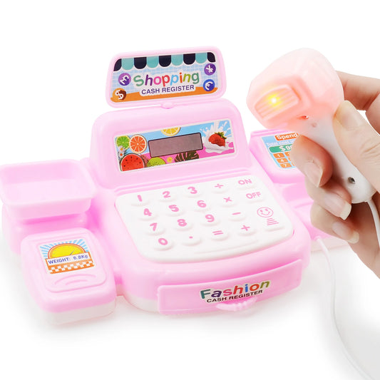 Educational Cash Register Set Realistic Cashier Simulation For Preschoolers Ages 3 To 6 - ToylandEU