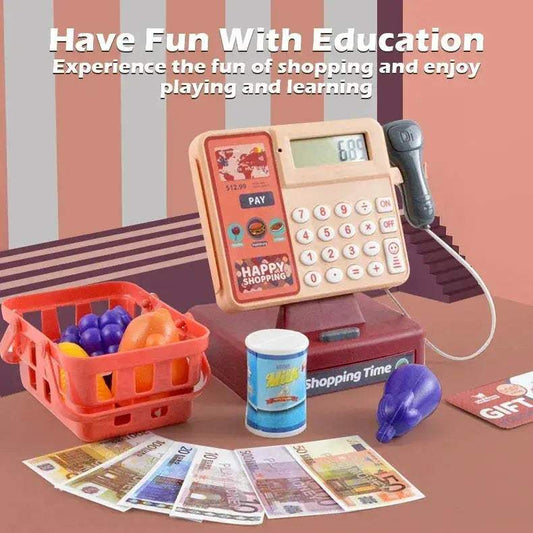 Educational Cash Register Toy Electric Multifunctional With Scanner Puzzle For Kids Ages 3 And Up - ToylandEU