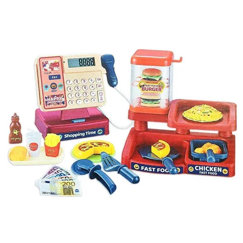 Educational Cash Register Toy Multicolor ABS Safe Plastic Role Play For Kids Ages 3 To 6 - ToylandEU