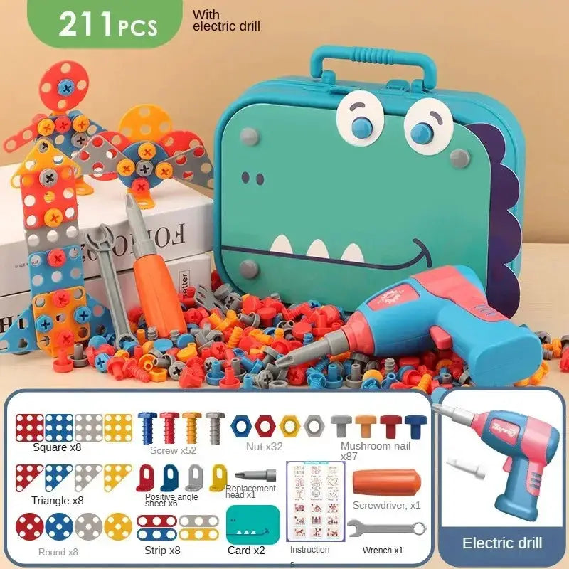 Educational Kids Tool Kit With Realistic Power Screwdriver Toy - ToylandEU
