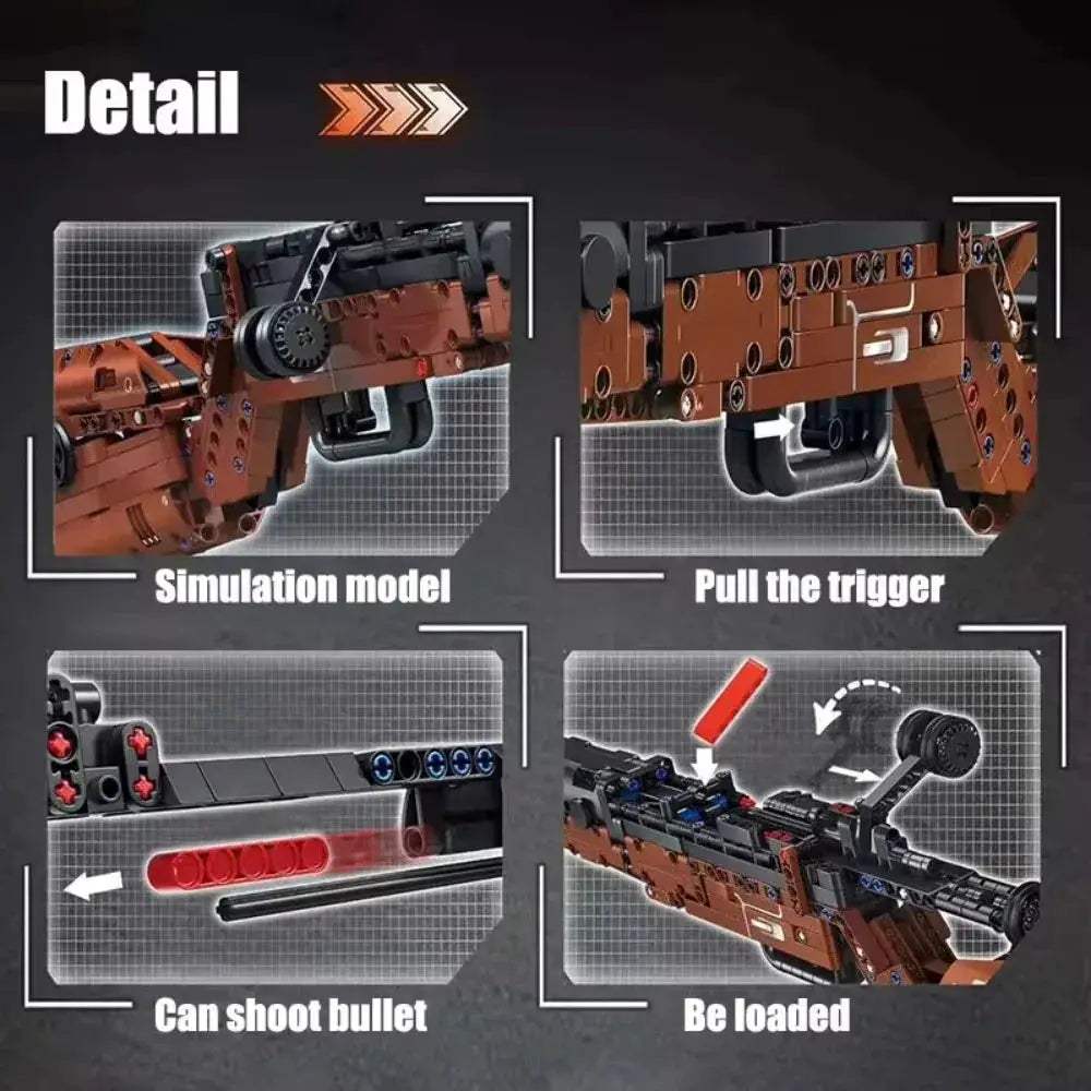 Educational Lego Compatible Military Building Blocks Toy Gun Sniper - ToylandEU