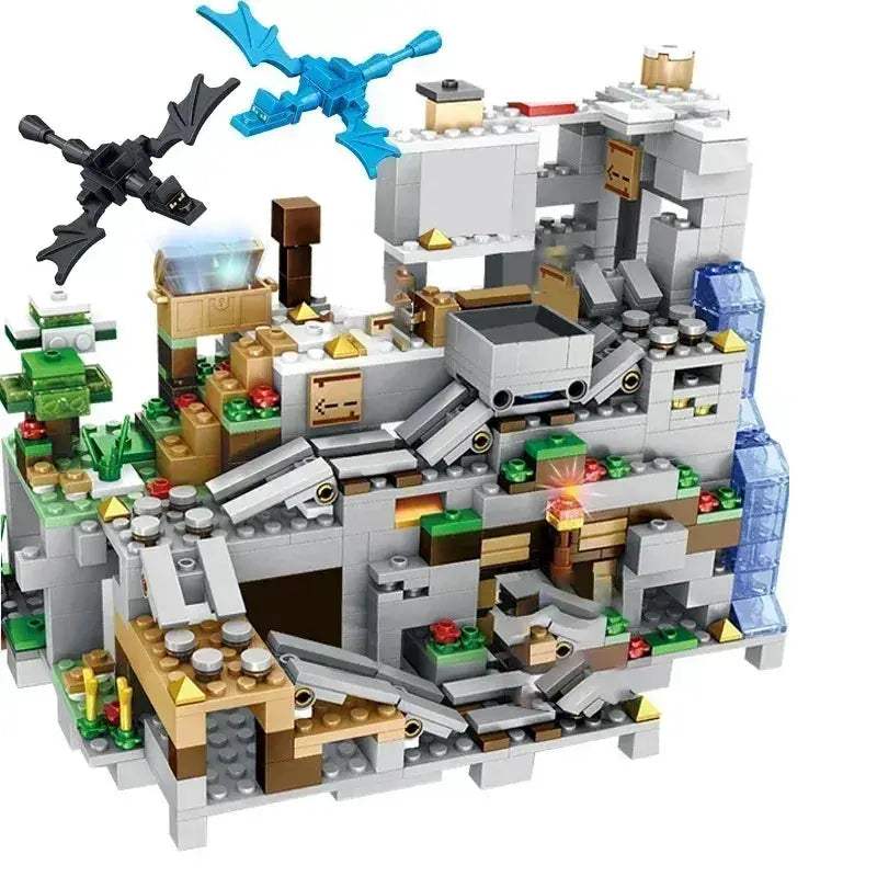 Educational Minecraft Compatible Building Blocks With Elevator And Figures - ToylandEU