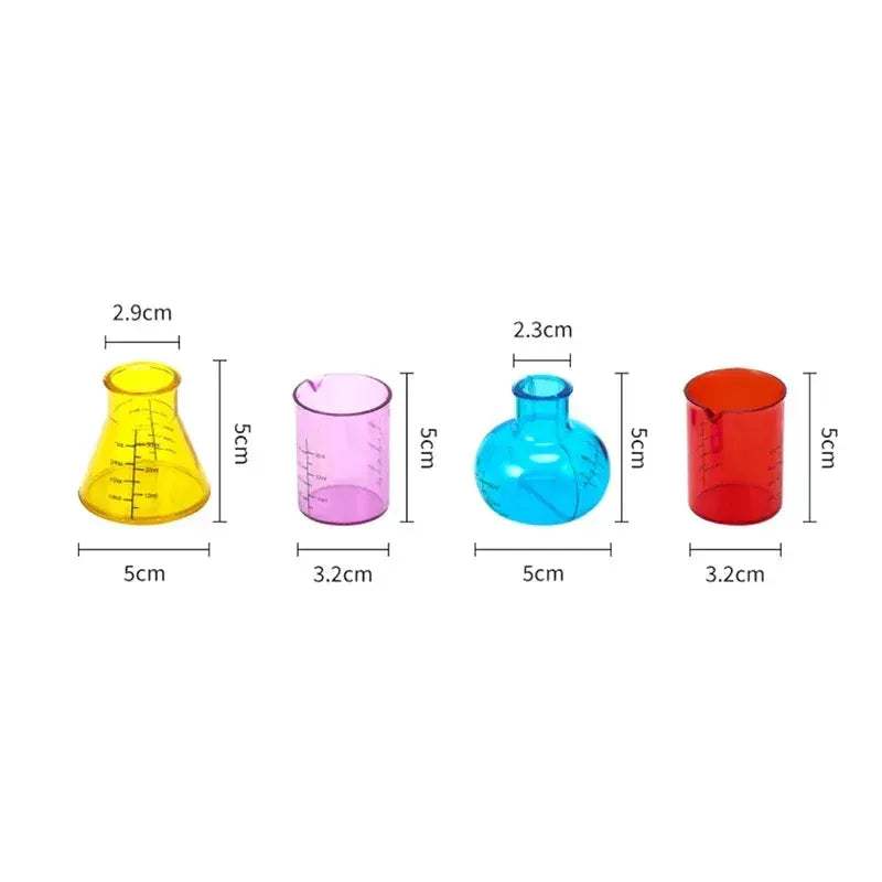 Educational Mini Measuring Cups Set for Science Experiments - ToylandEU