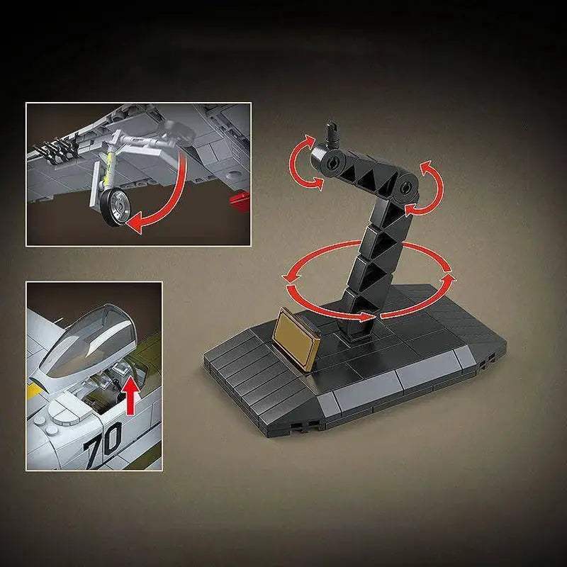 Educational P 51D Mustang Military Building Blocks Set - ToylandEU