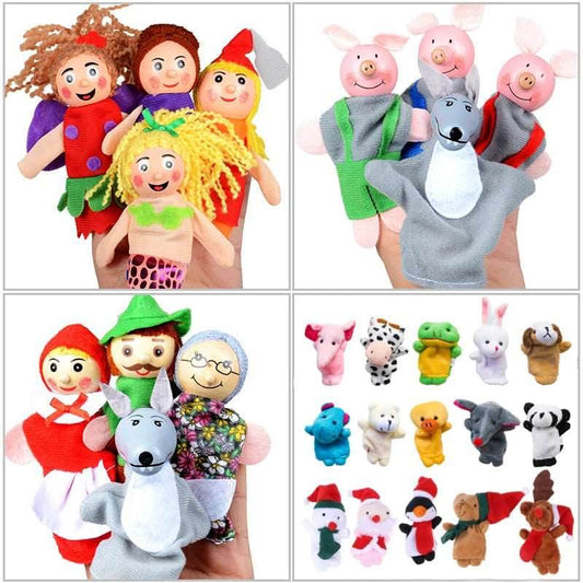 Educational Plush Animal Finger Puppets Set - 10 Fun & Safe Toys for Kids - ToylandEU