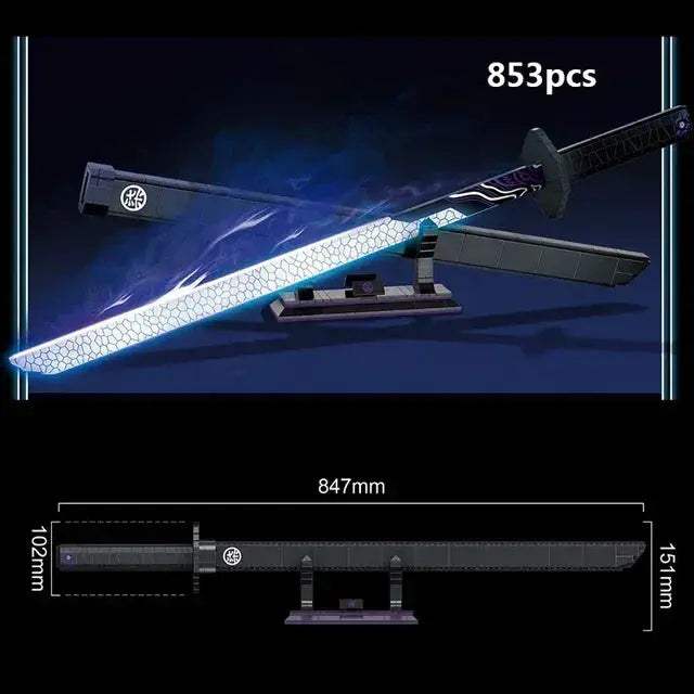Educational Samurai Sword Building Blocks Kit For Anime Fans - ToylandEU