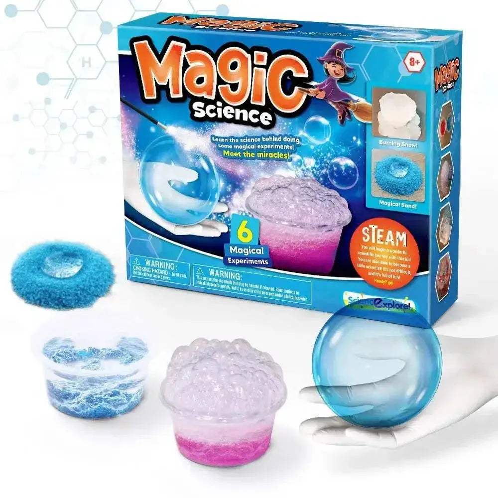 Educational Science Experiment Kit With Jumping Sand Slime And Bouncy Ball Lab For Kids - ToylandEU