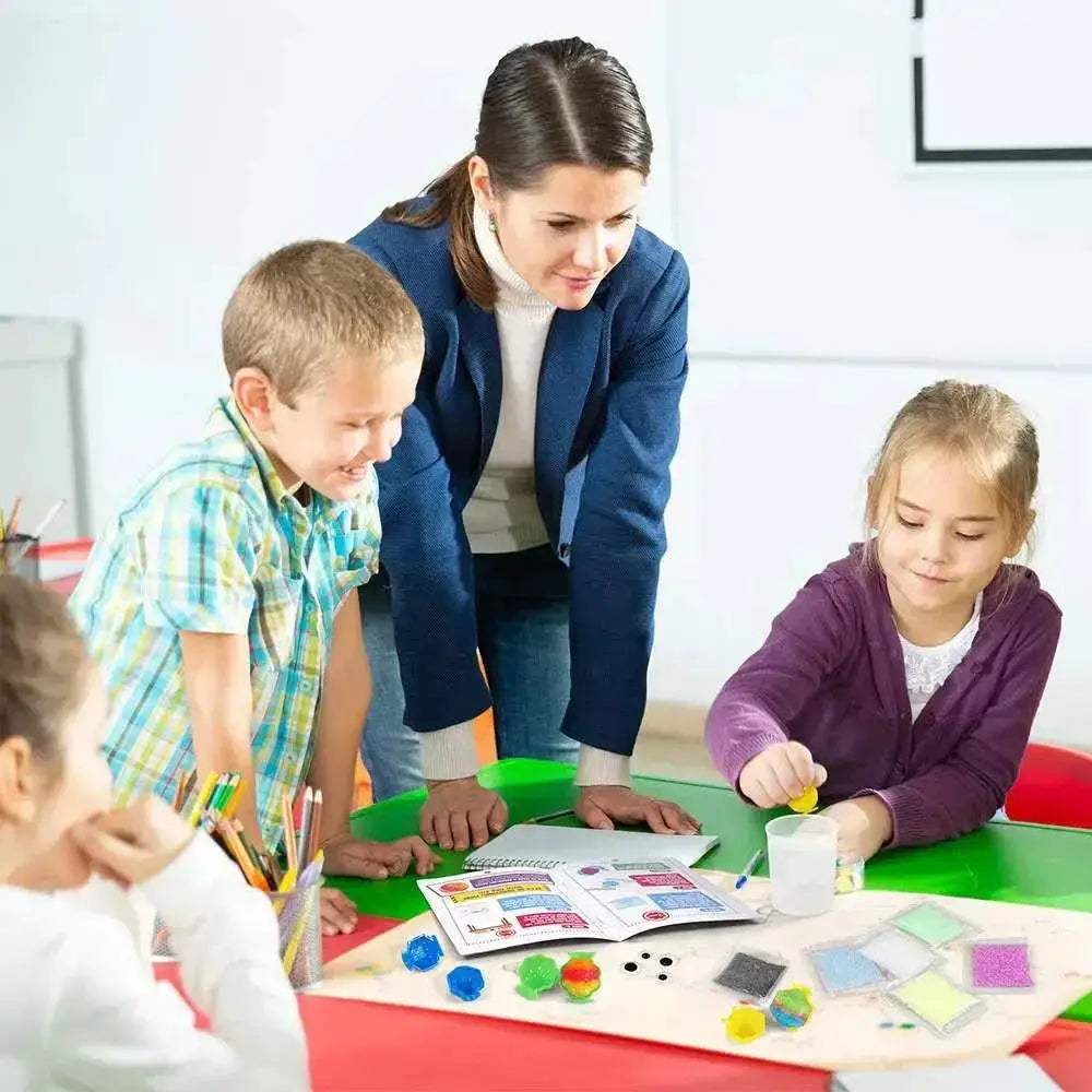 Educational Science Experiment Kit With Multi Activity Slime And Bouncy Ball For Ages 3 To 12 - ToylandEU