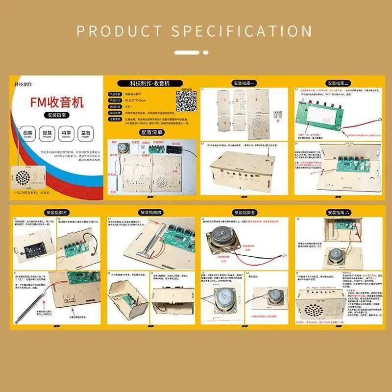 DIY FM Radio Model Student Science Education Experimental Equipment Steam Toys - ToylandEU™