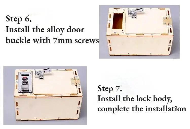 DIY Wooden Password Box for Kids Assembling Code Box Science School Projects Experiment Kits Science Toys STEM Educational Toys - ToylandEU™