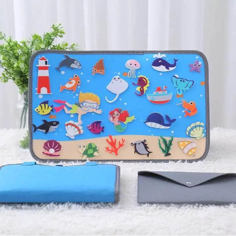 Montessori Educations Toys Handheld Travel Felt Storyboard - ToylandEU™