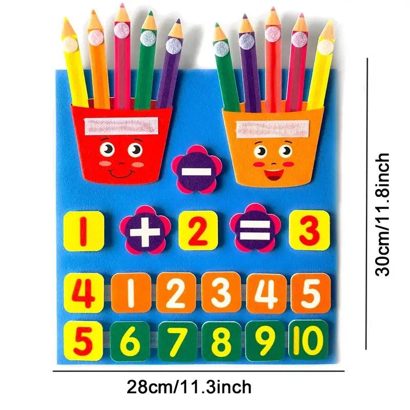 Felt Numbers Toy For Toddlers Montessori Counting Fun - ToylandEU™