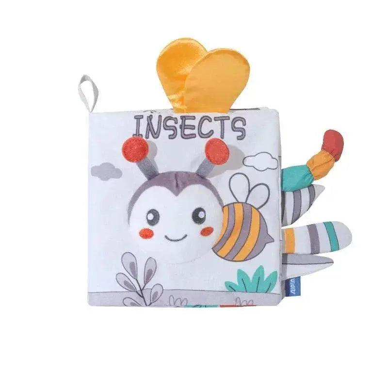 Soft Baby Cloth Book 3D Touch High Contrast Montessori Sensory Stroller Toy for Infants and Toddlers - ToylandEU™