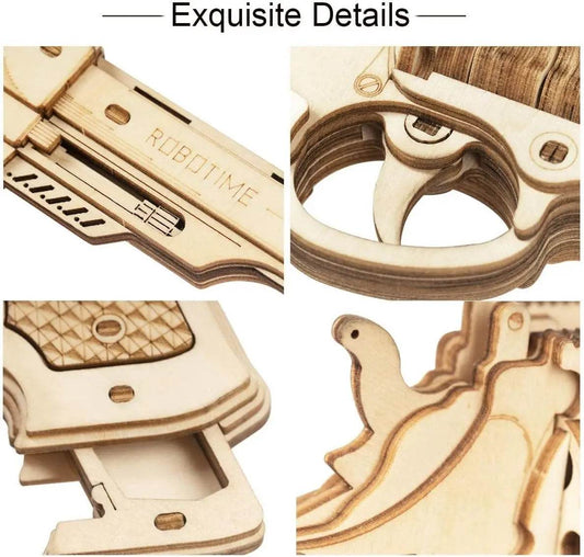 Educational Wooden Puzzle Kit 3D Rubber Band Gun For Kids - ToylandEU