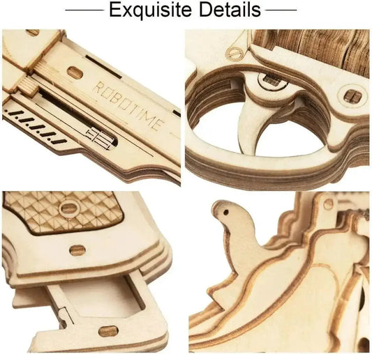 Educational Wooden Puzzle Kit 3D Rubber Band Gun For Kids - ToylandEU