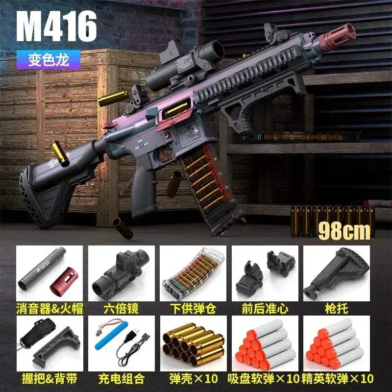 Electric Auto Firing Soft Bullet Toy Rifle M4A1 Pro - ToylandEU