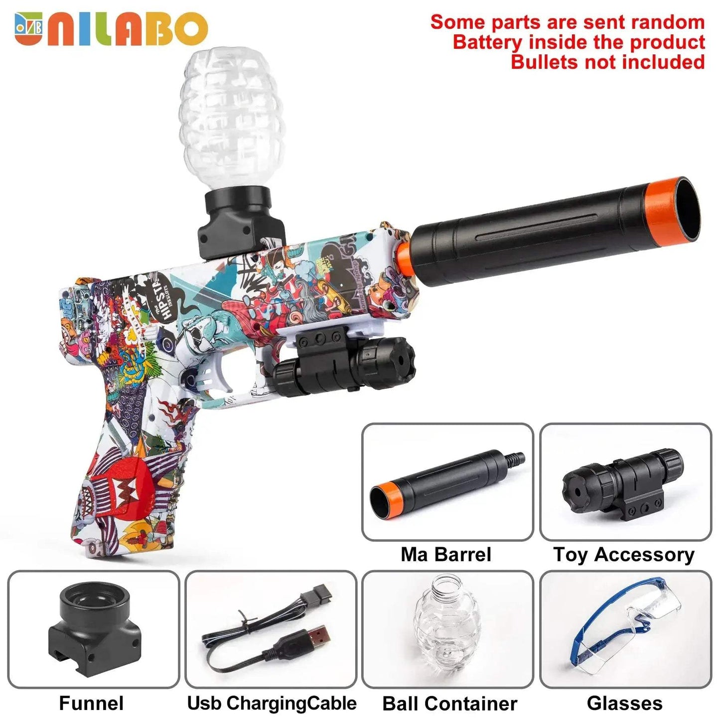 Electric Blaster Toy Gun With High Precision Shooting - ToylandEU
