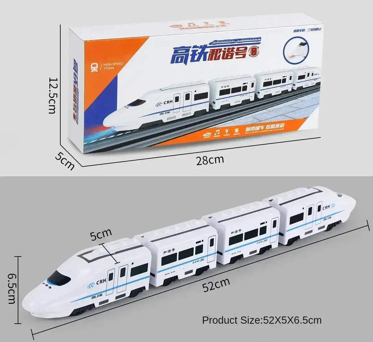 Electric Diecast Toy Train With Sound Light And Music - ToylandEU