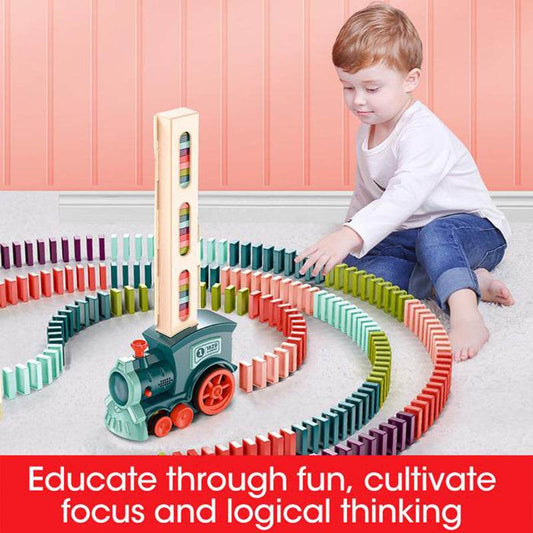 Electric Domino Train Adventure Set - Fun Building Blocks for Kids - ToylandEU