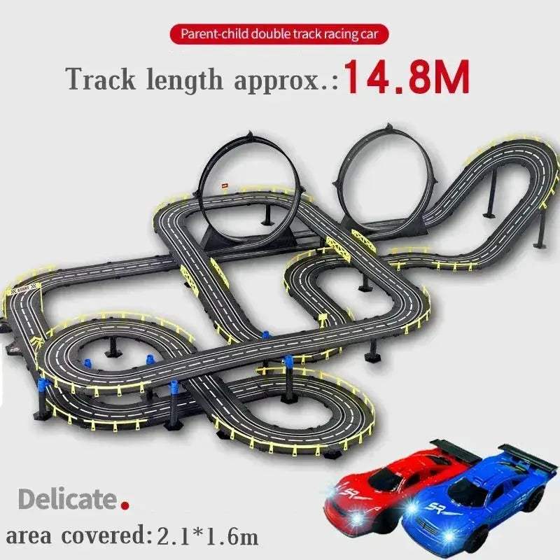 Electric Dual Remote Control RC Car Racing Track Toy - ToylandEU