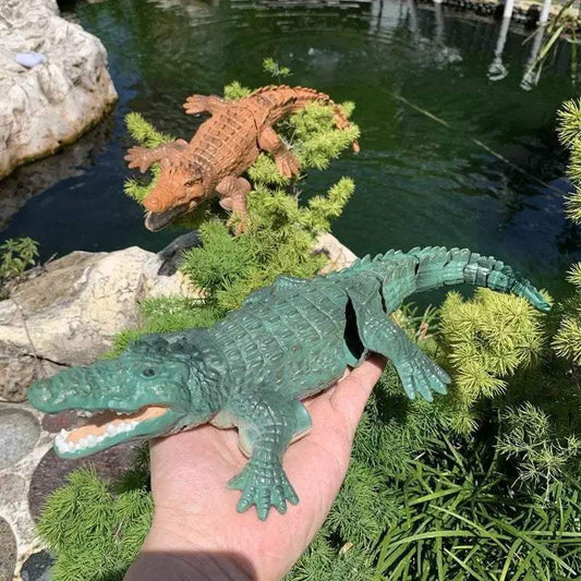 Electric Remote Control Crocodile Boat for Kids - Waterproof Animal - ToylandEU™