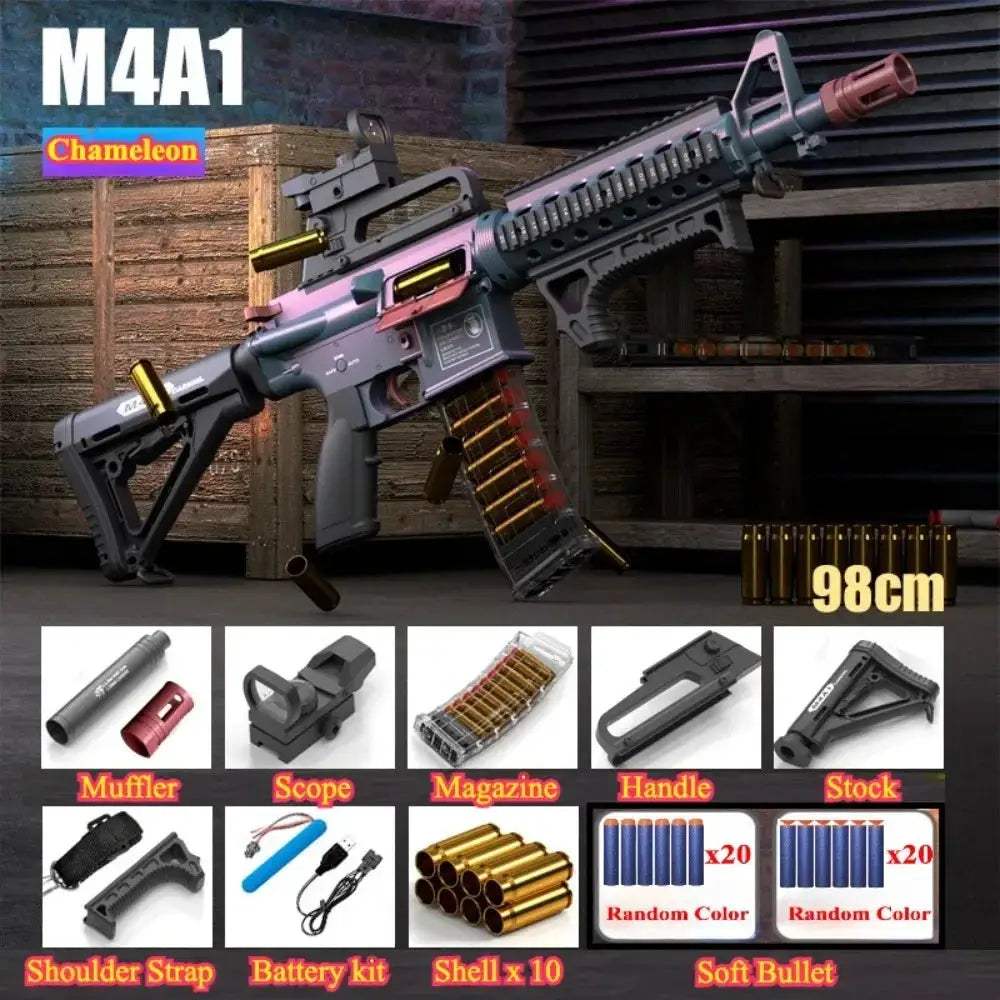 Electric Toy Gun With Soft Bullets For Outdoor Play - ToylandEU