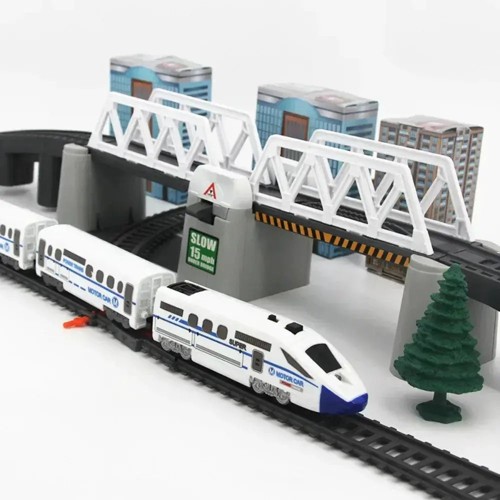Electric Train Set High Speed Rail DIY Toy For Boys - ToylandEU