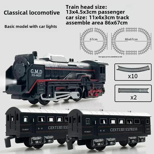 Electric Train Set With Lights For Kids Christmas Gift - ToylandEU™