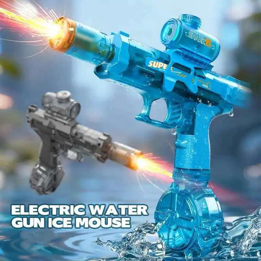 Electric Water Gun Flame Effect Lights High Speed Blaster