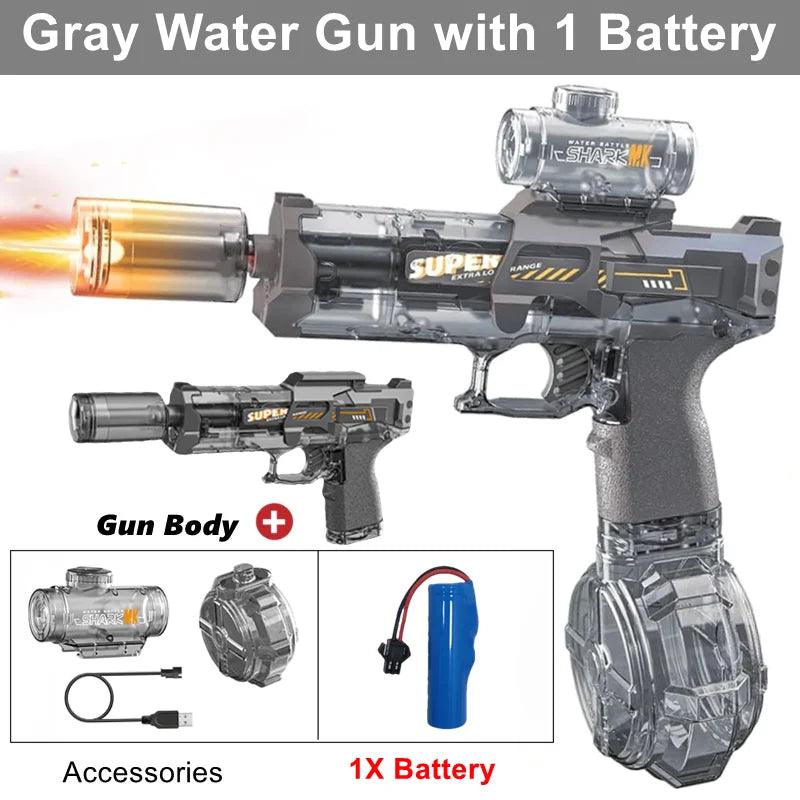 Electric Water Gun | LED Light Fire Effect | Toylandeu™