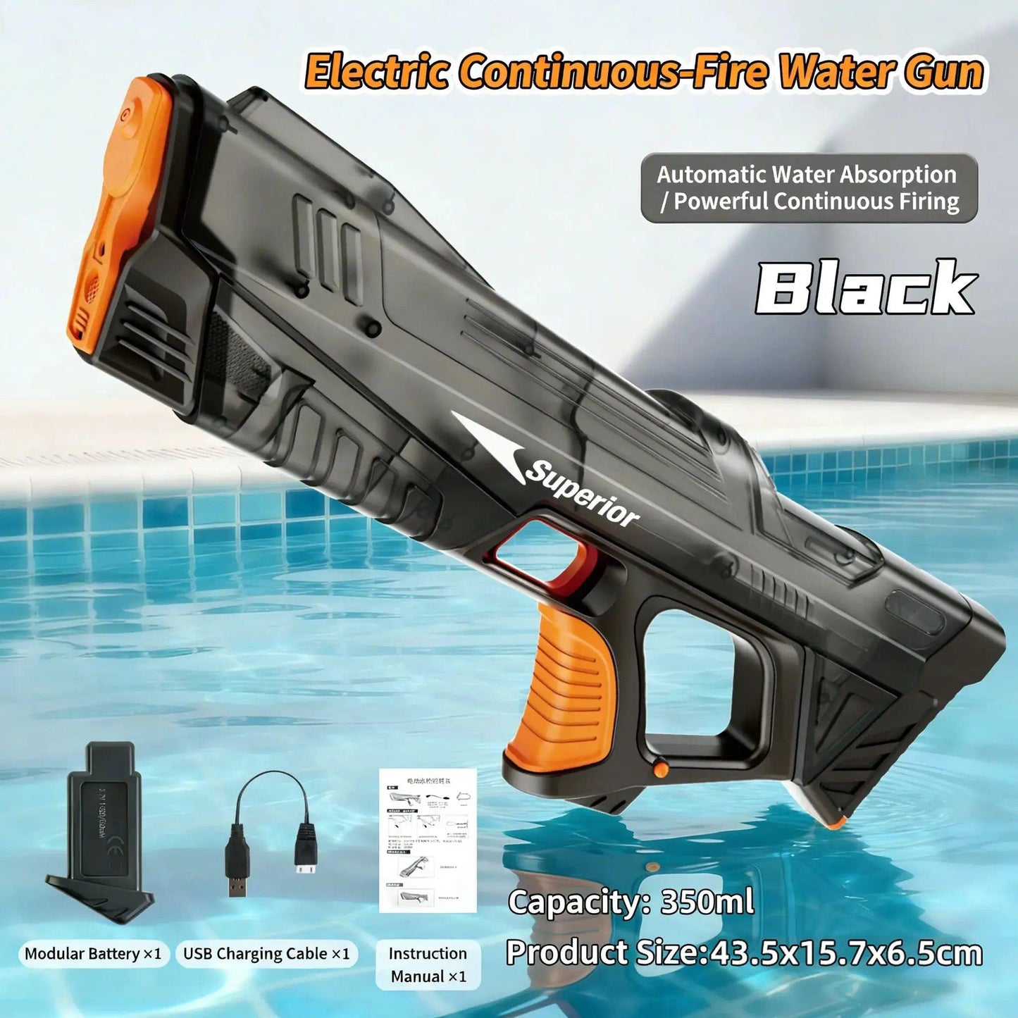 Electric Water Gun With Automatic Water Absorption - ToylandEU™