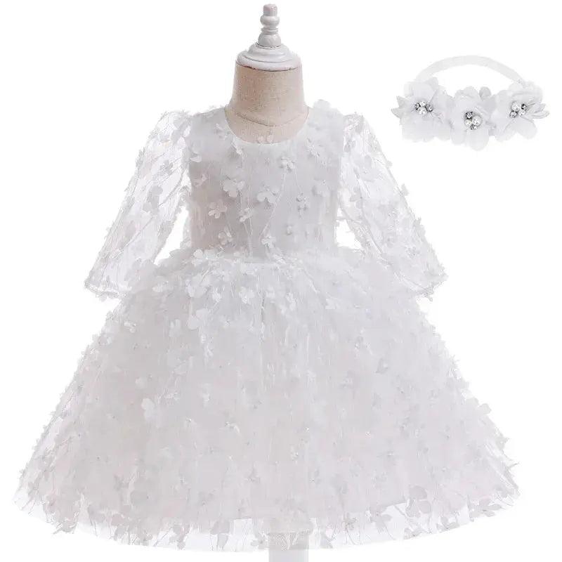 Elegant Baby Girl Dress Baptism Gown Toyland EU - ToylandEU™