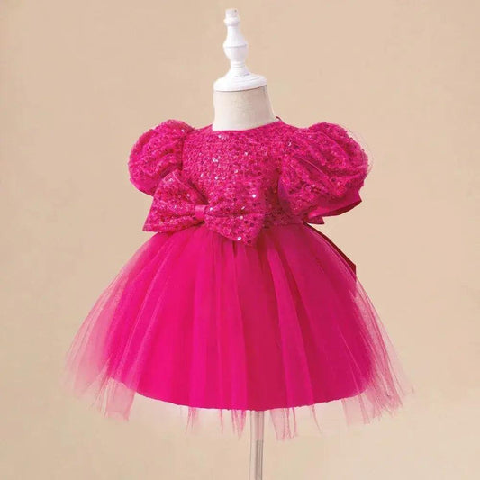 Elegant Baby Girl Party Dress Flying Sleeve Toyland EU - ToylandEU™