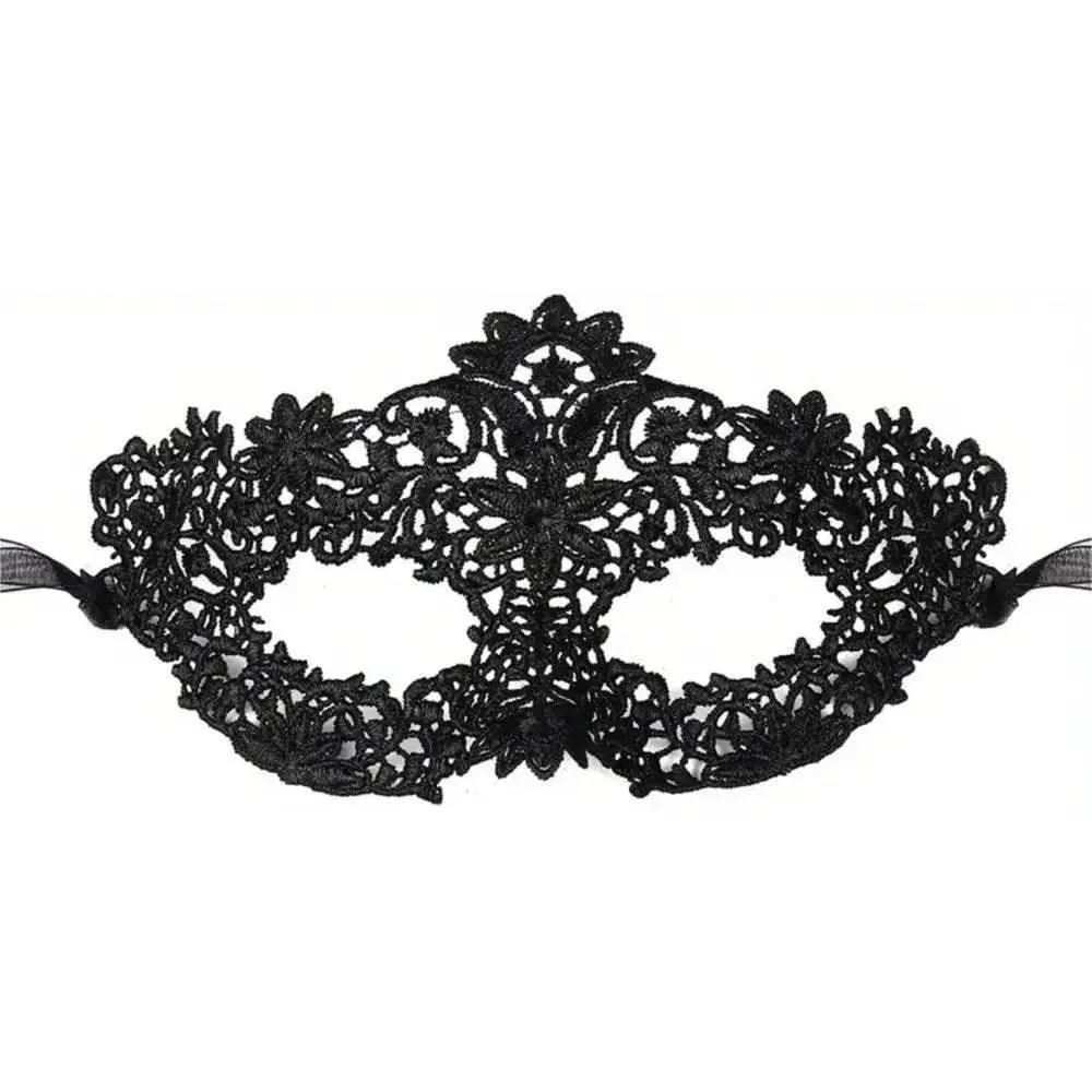 Elegant Masquerade Mask Set Black Lace 2pc Toyland EU - ToylandEU™