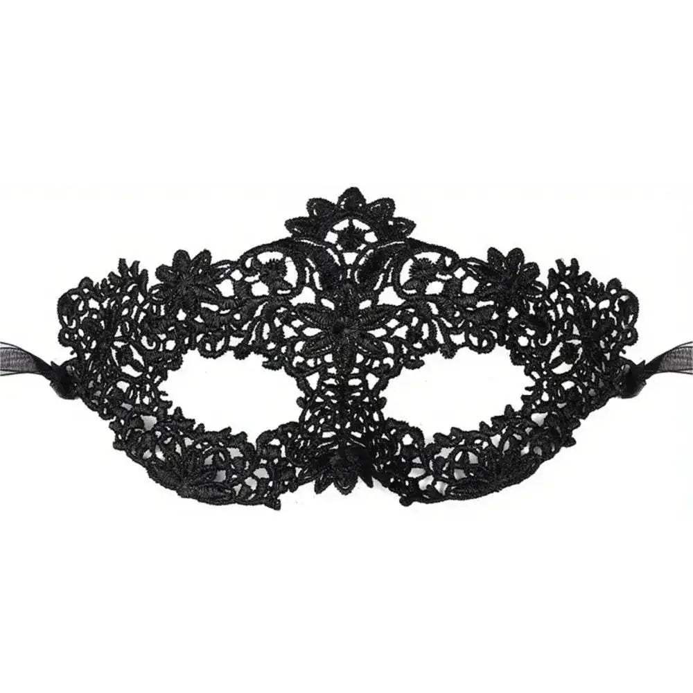 Elegant Masquerade Mask Set Black Lace 2pc Toyland EU - ToylandEU™