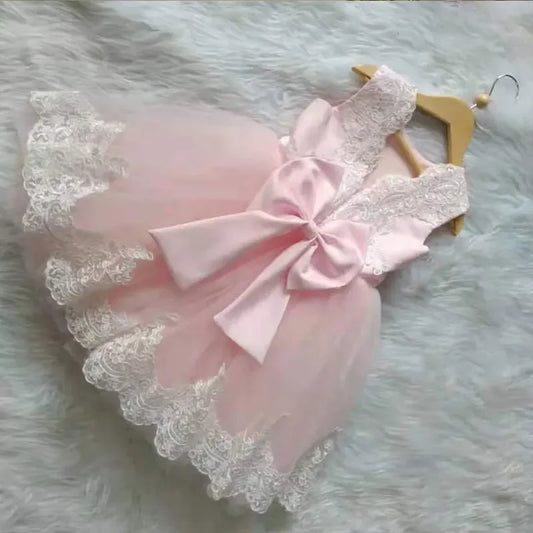 Elegant Princess Dress Lace Tutu With Big Bow For Girls Ages 3 To 6 - ToylandEU
