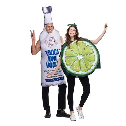 Elegant Vodka Bottle Lime Slice Cosplay Toyland EU - ToylandEU™