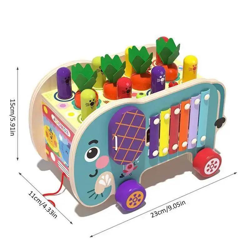 Elephant Themed Montessori 8-In-1 Rotating Gear Activity Set For Kids Ages Five And Up - ToylandEU™