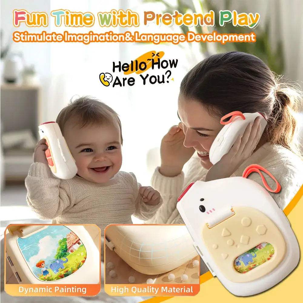 Elephant Phone Toy For Babies Montessori Sensory Busy Board - ToylandEU