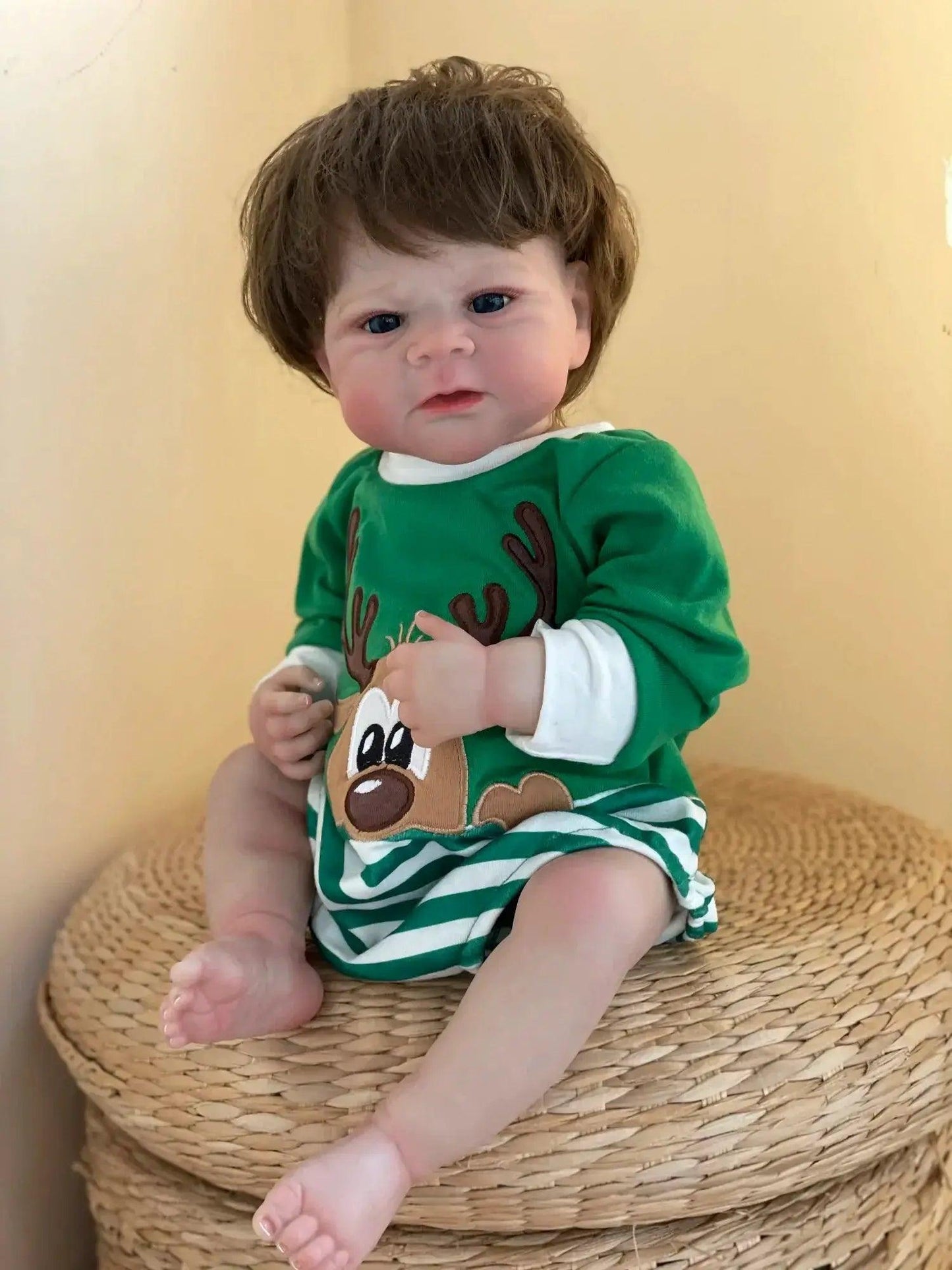 Elijah Reborn Doll Waterproof Lifelike 50cm Rooted Hair - ToylandEU™