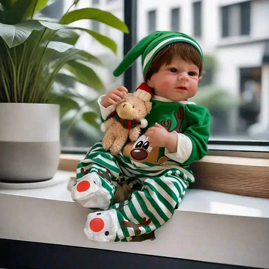 Elijah Reborn Doll Waterproof Lifelike 50cm Rooted Hair - ToylandEU™