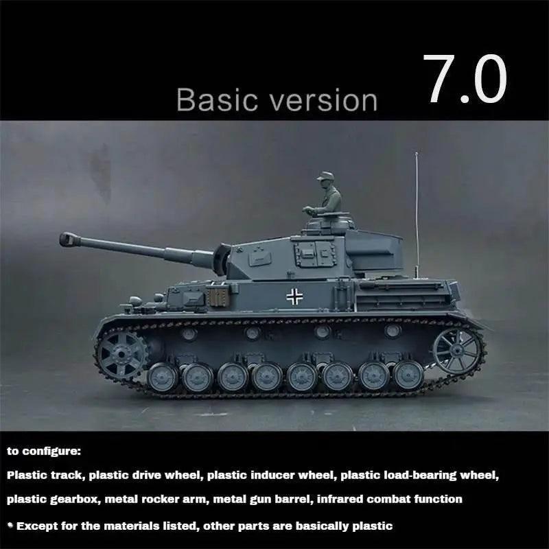 Elite German IV F2 RC Tank Smokes Barrel Toyland EU - ToylandEU™