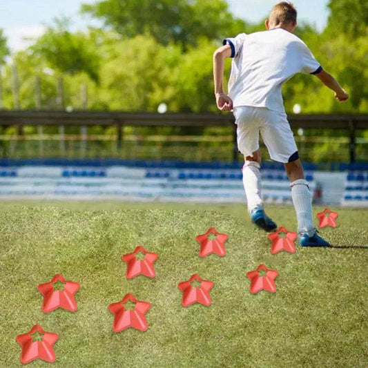 Elite Soccer Agility Cones Five Point Star Markers For Training - ToylandEU