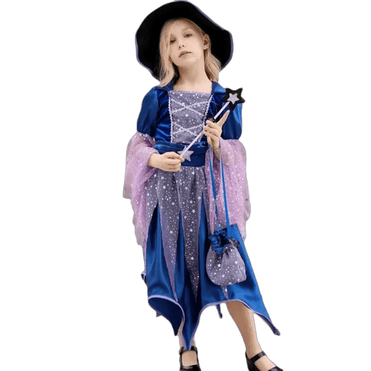 Enchanting Girls' Witch Costume Set with Hat & Bags for All Occasions - ToylandEU