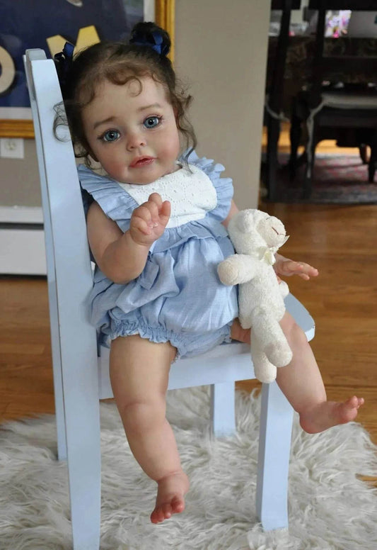 Enchanting Lifelike Reborn Toddler Doll - 60cm with Real Hair & Accessories, SueSue Collection - ToylandEU